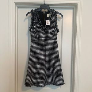 NWT Kate Spade Houndstooth Tweed Dress Size 0
